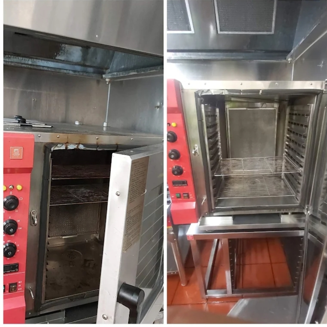 Convection oven deep clean