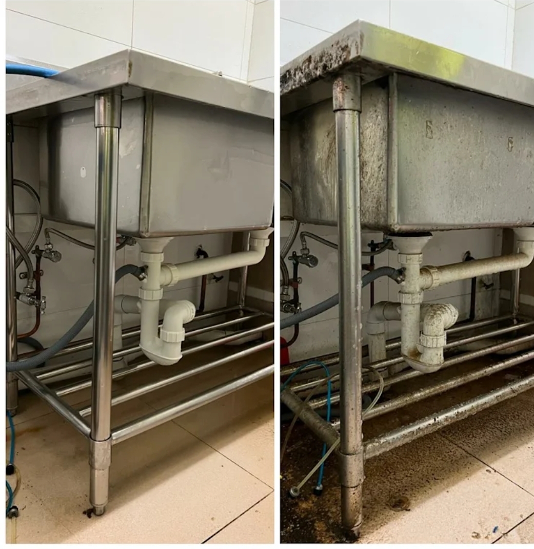Stainless prep bench restoration